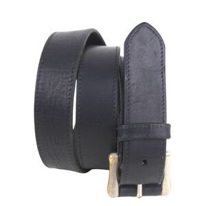 Old Navy BLACK GENUINE LEATHER 1 1/8"Wd CASUAL DRESS MEN'S BELT Sz 34 (I33